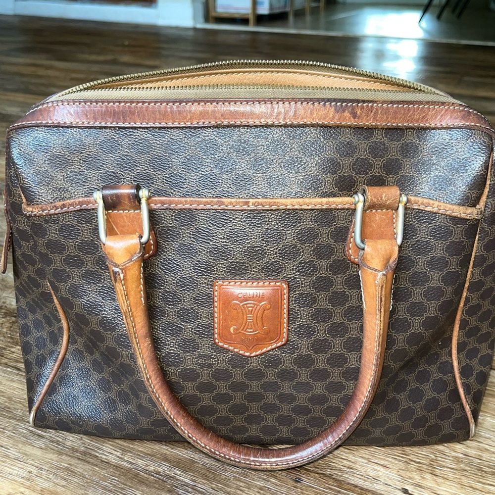 Celine Coated Canvas Tote Bag